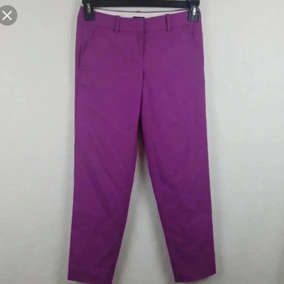 J. Crew city skimmer purple pant • 6 • NWOT - Picture 2 of 7